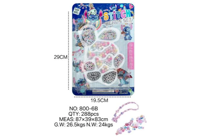 DIY pretend play girl toy bead Stitch