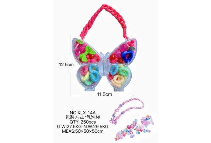 DIY play house girl toy beads butterfly