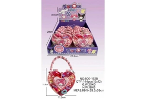DIY Play House Girl Toy Beads Kuromi Heart (12PCS Single Price)