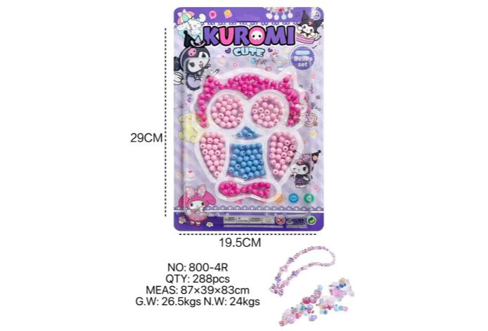 DIY pretend play girl toy bead Kuromi