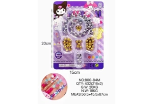 DIY Beaded Kuromi Heart Lollipop