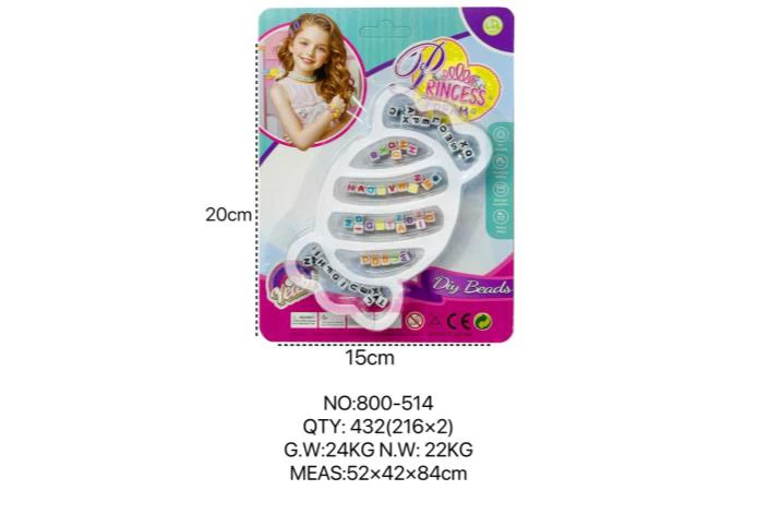 DIY Pretend Play Girl Toys Beads for European and American Children
