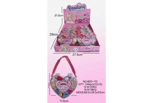 DIY playhouse girl toy beads cartoon heart (12PCS single price)