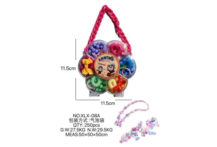 DIY playhouse girl toy beads cloth plum blossom