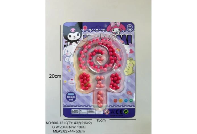 Kuromi DIY Bead Heart Lollipop