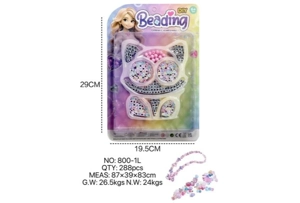 DIY pretend play girl toy beaded girl