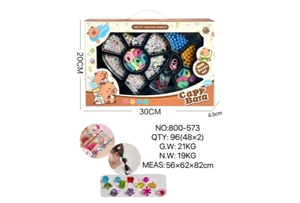 DIY Playing House Girl Toys Beaded Cartoon Hand Heart