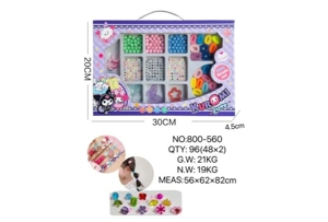 DIY Playing House Girl Toys Beaded Cartoon Capybara Butterfly