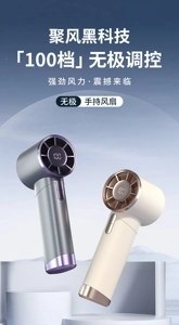Alloy Stepless Handheld Fan