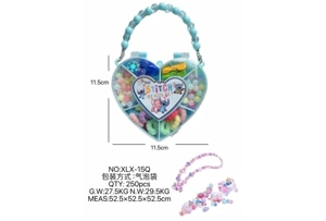 DIY playing house girl toy beads Stitch heart