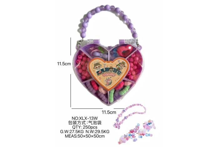 DIY play house girl toy beaded Labbibi heart