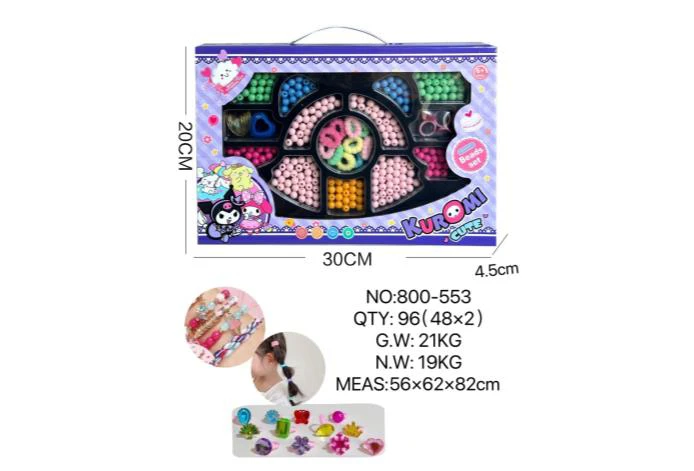 DIY Playing House Girl Toys Beaded Cartoon Capybara Heart