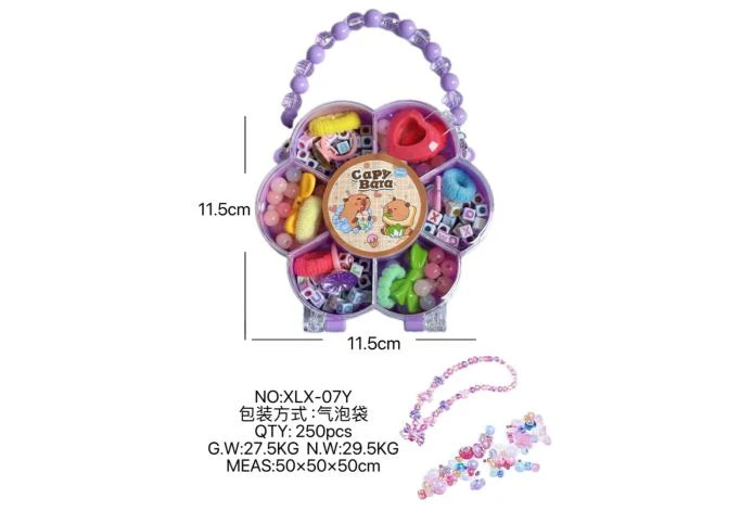 DIY playhouse girl toy beads capybara plum blossom