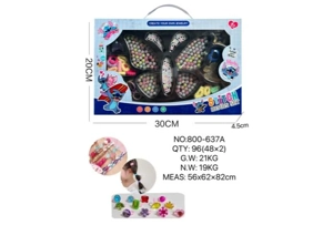DIY pretend play girl toy beads Stitch butterfly