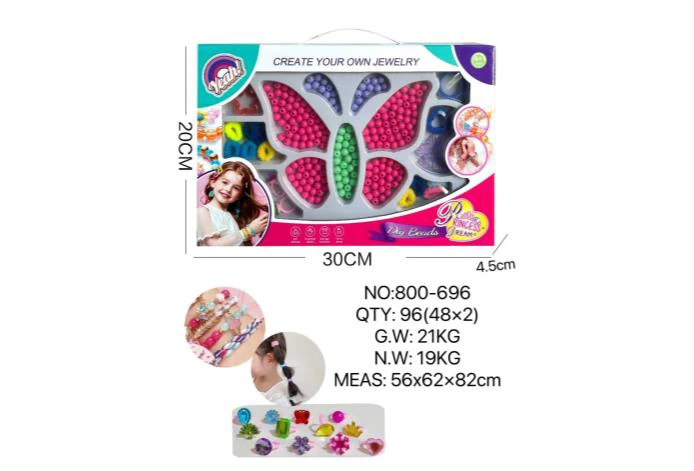 DIY Playing House Girl Toys Beaded Cartoon Capybara Butterfly