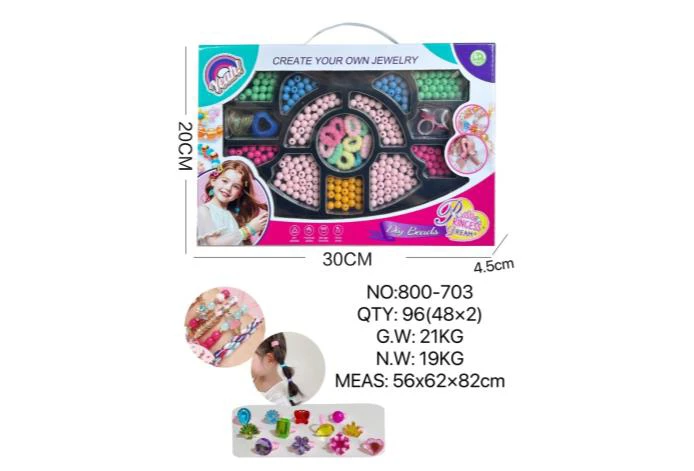 DIY Playing House Girl Toys Beaded Cartoon Capybara Square