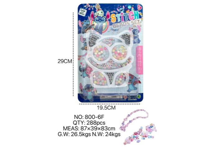 DIY pretend play girl toy bead Stitch