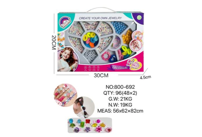 DIY Playing House Girl Toys Beaded Cartoon Capybara Heart