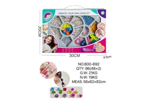 DIY Playing House Girl Toys Beaded Cartoon Capybara Heart