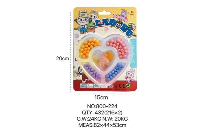 Labubu DIY Beaded Heart