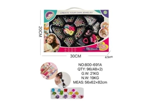 DIY pretend play girl toy beads little girl heart