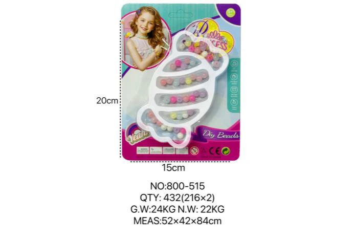 DIY Pretend Play Girl Toys Beads for European and American Children