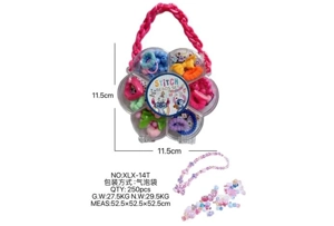 DIY pretend play girl toy beaded Stitch plum blossom