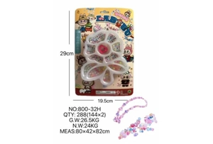 DIY play house girls' toys beaded pull cloth flowers