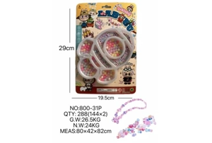 DIY play house girls' toys beaded pull cloth rockets