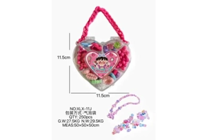 DIY pretend play girl toy bead girl heart