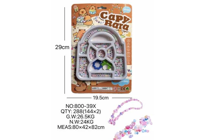 DIY pretend play girl toys beaded capybara bag