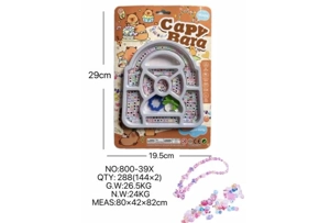 DIY pretend play girl toys beaded capybara bag