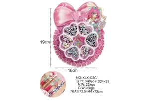 DIY Playing House Girl Toys Beaded Cartoon Hand Cat