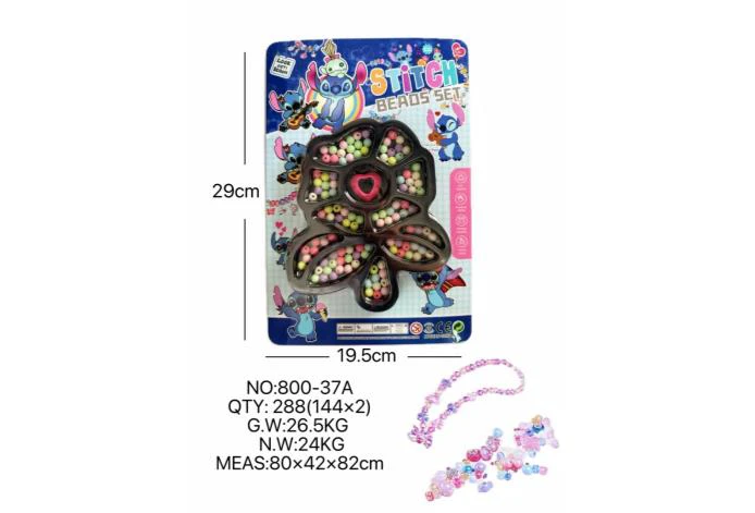 DIY playhouse girl toy bead Stitch flower