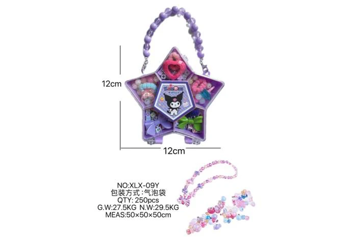 DIY play house girl toy beaded kulomi pentagram