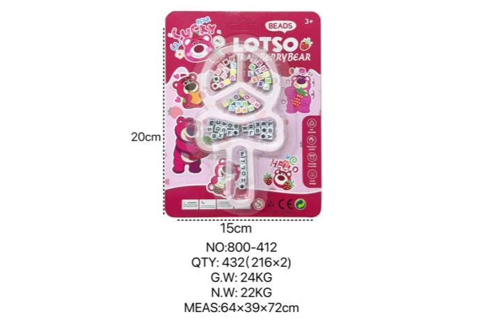 DIY Beaded Strawberry Bear