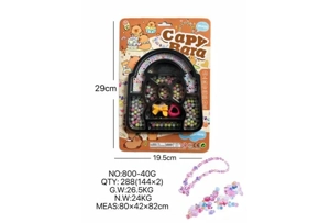 DIY pretend play girl toys beaded capybara bag