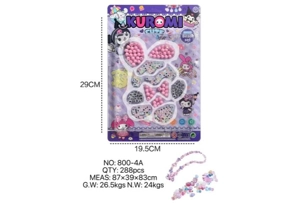 DIY pretend play girl toy bead Kuromi