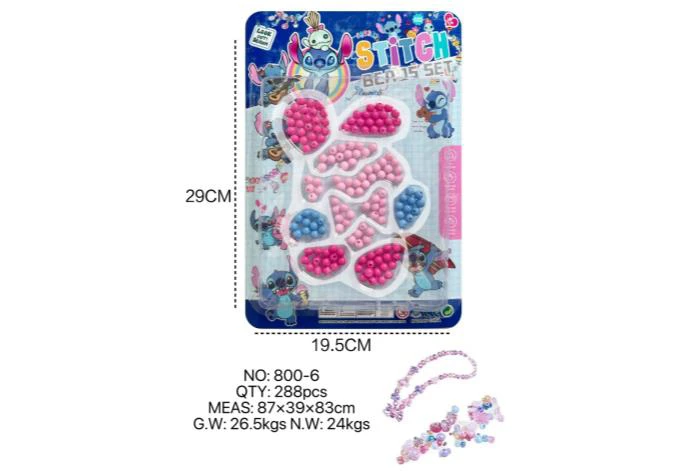 DIY pretend play girl toy bead Stitch