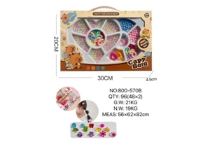 DIY Playing House Girl Toys Beaded Cartoon Capybara Heart