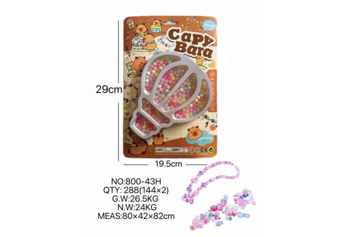 DIY pretend play girl toy beaded capybara balloon