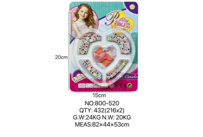 DIY Pretend Play Girl Toys Beads for European and American Children
