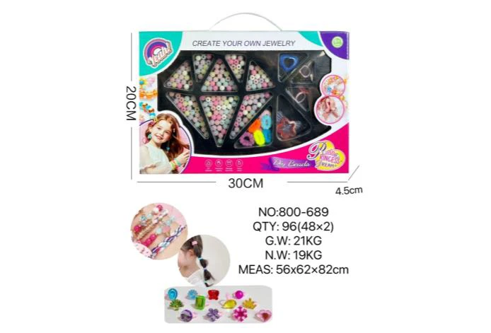 DIY Playing House Girl Toys Beaded Cartoon Capybara Heart