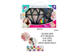 DIY Playing House Girl Toys Beaded Cartoon Capybara Heart