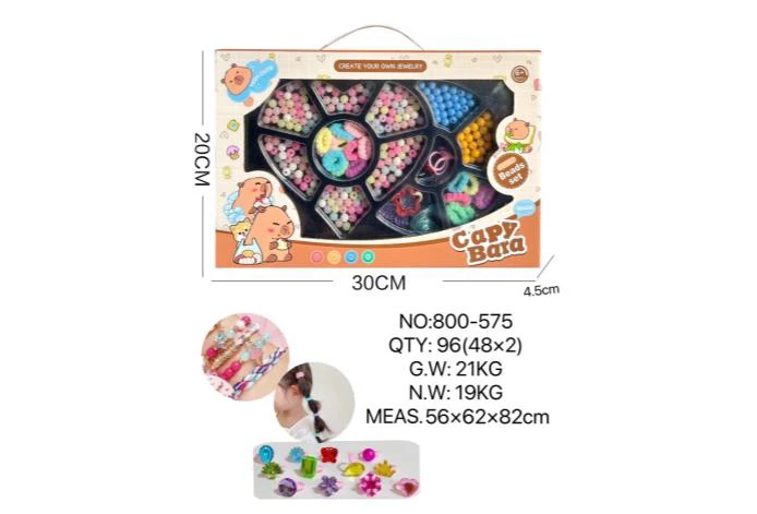 DIY Playing House Girl Toys Beaded Cartoon Hand Heart