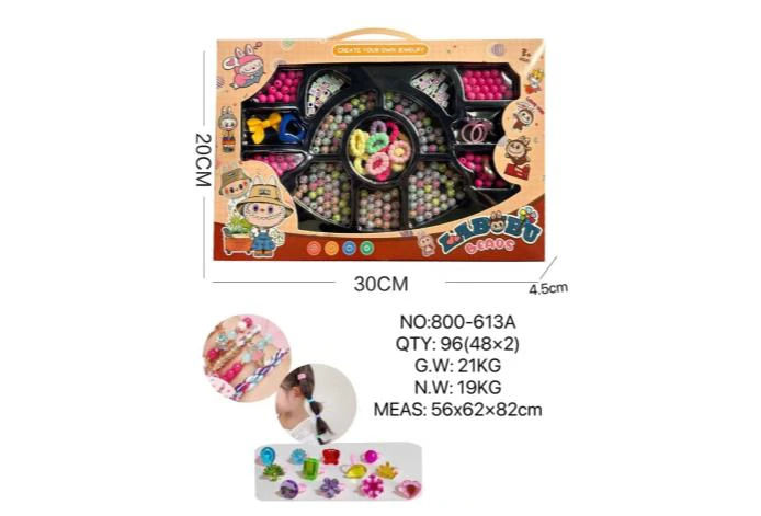 DIY pretend play girl toy beads Lubu cat