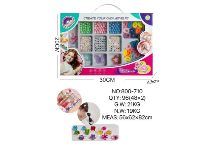 DIY Playing House Girl Toys Beaded Cartoon Hand Heart