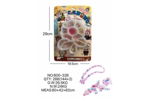 DIY play house girls' toys beaded pull cloth flowers