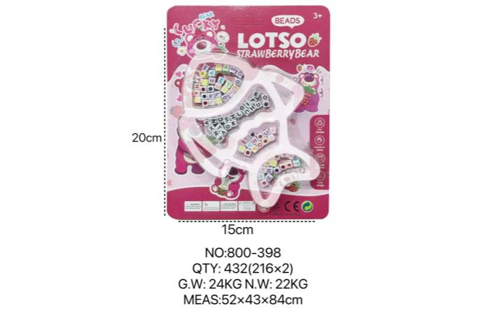 DIY Beaded Strawberry Bear