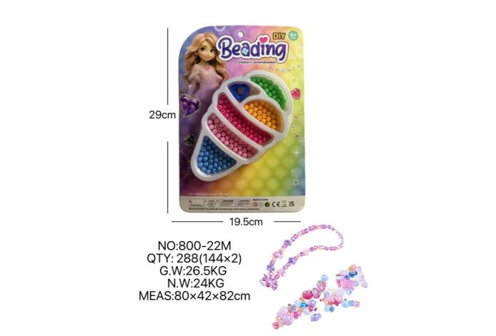 DIY playhouse girl toy beaded little girl big ice cream